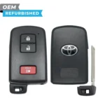 Toyota Refurbished 2015-2023 4-Runner/Tacoma, Smart Key 3B FCCID: HYQ14FBB PN# 89904-0C050, 89904-35060
