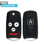 Acura Refurbished 2009-2014 TL Remote Flip Key (Driver 2) 4B Trunk FCCID: MLBHLIK-1T PN# 35119-TK4-306