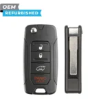 Jeep Refurbished 2015-2018 Renegade Remote Flip Key 4B Hatch FCCID: 2ADFTFI5AM433TX PN# FI5-AM433TX