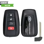 Toyota New OEM 2020-2022 Highlander (Blue Hybrid Logo) Smart Key 4B Hatch FCCID: HYQ14FBC-0351 PN# 8990H-0E030