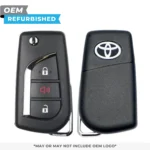 Toyota Refurbished 2017-2018 Corolla iM Remote Flip Key 3B FCCID: HYQ12BFA PN# 89070-12C20